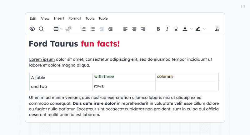 An HTML editor