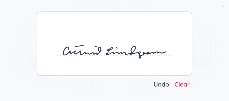 Signature control with signature