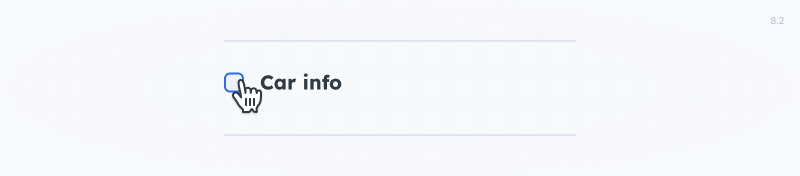Section titled Car Info with a checkbox.